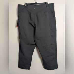 Super Fit hold Hero Pocket Capris Fire Fit Black Sz 3x